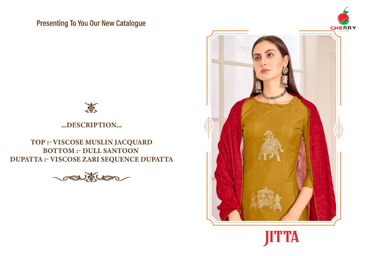 Cherry Jitta Festive Wear Fancy Wholesale Designer Salwar Suits